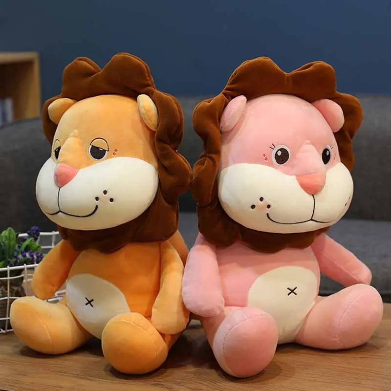25/35/45cm 2 modelius Liūtas Karalius lėlės, pliušiniai įdaryti Mieguistas Liūtas, žaislų, animacinių filmų minkštas liūtas pagalvę Sklandžiai neliesti prabanga užpildyti
