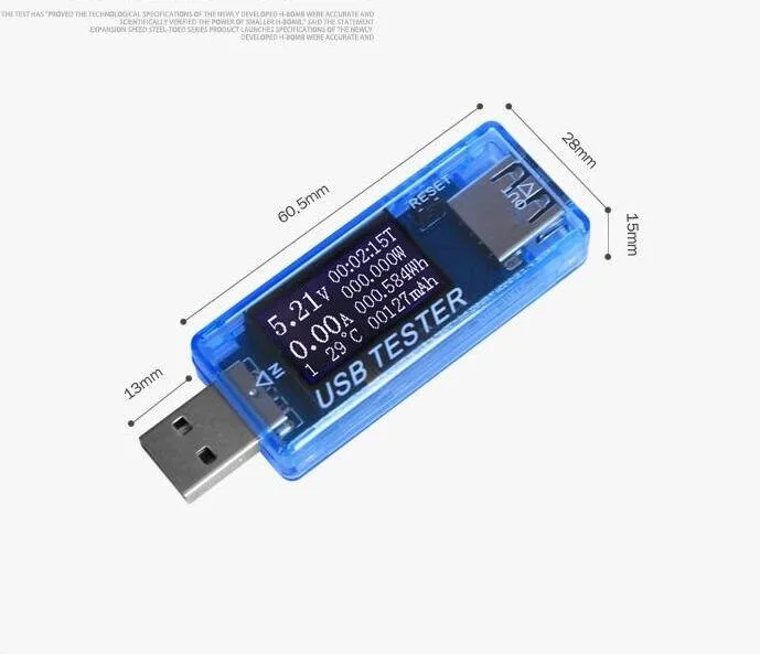 KWS-MX17 USB Testeris Srovė Skaitmeninis Dispay Įkroviklio Talpa Gydytojas Greitai Įkrauti Elektra Banko Metrų Voltmeter 4V-30 V 0-5A
