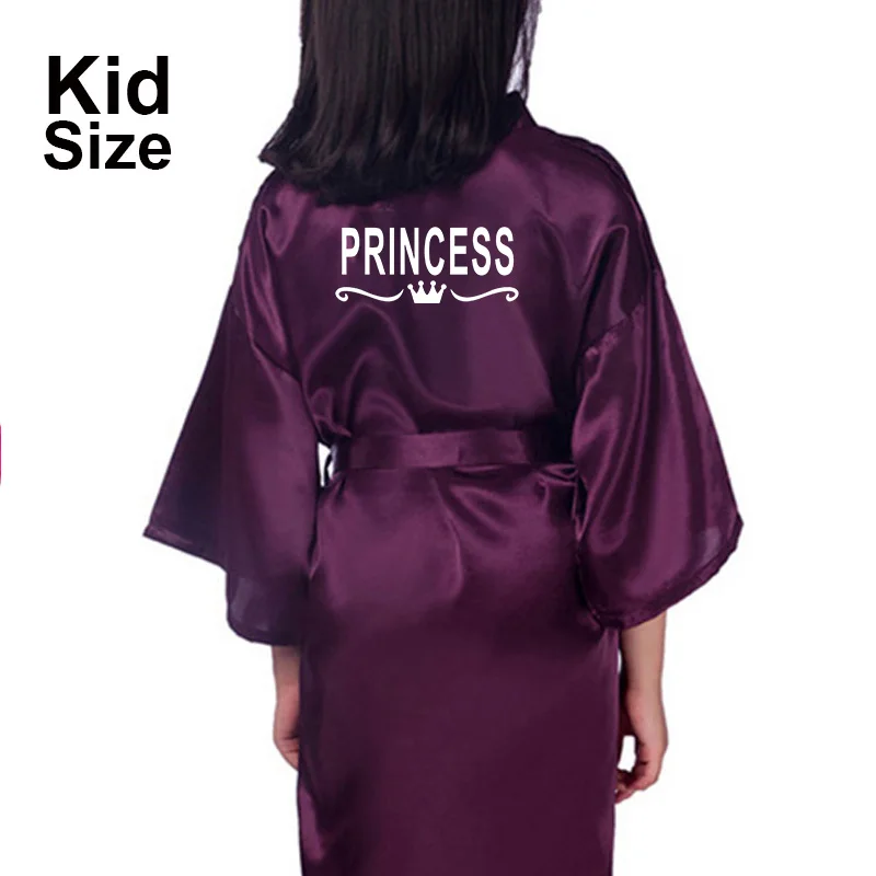 Princesė & Queen Tėvų-vaikų Dress Satino Chalatas, Kūdikių Moterų Princesė Spa Šalies Ponios Padažu Dovana