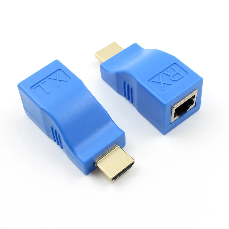 4K HDMI suderinamus 1.4 Extender Vaizdo Siųstuvo TX/RX HD 1080P Per CAT6 RJ45 Ethernet Cable TV Projektorius, DVD Monitorius PC