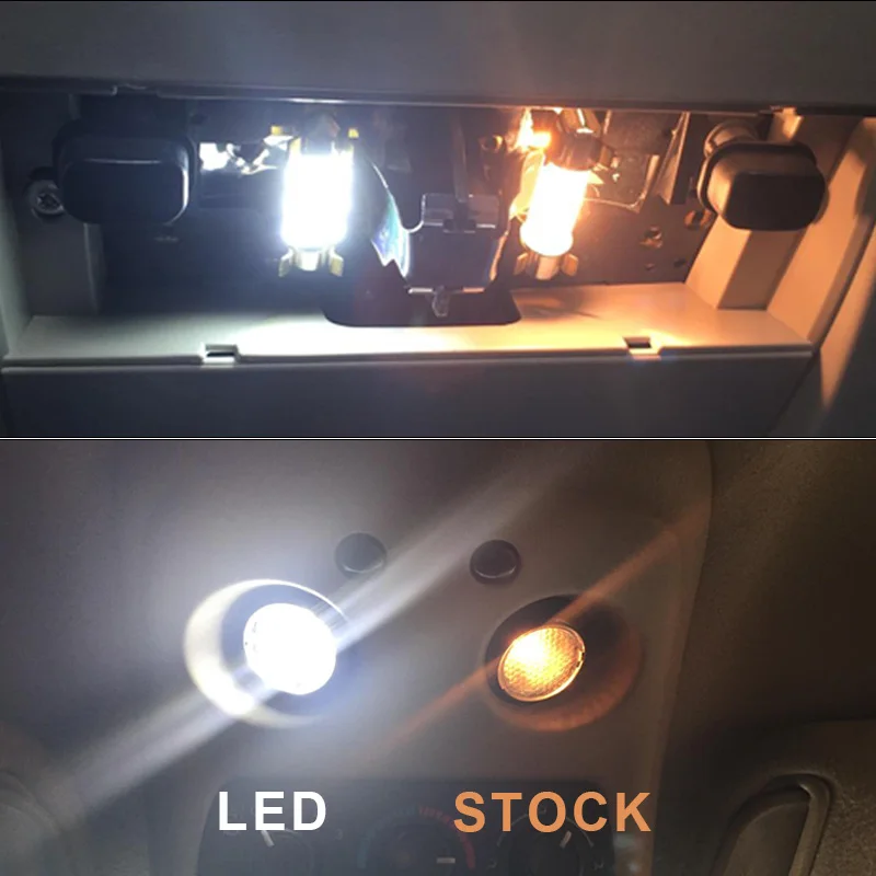 13x Balta Canbus LED Lemputes, Interjero Paketą Rinkinys Už 2009 M. 2010 M. 2011-M. 