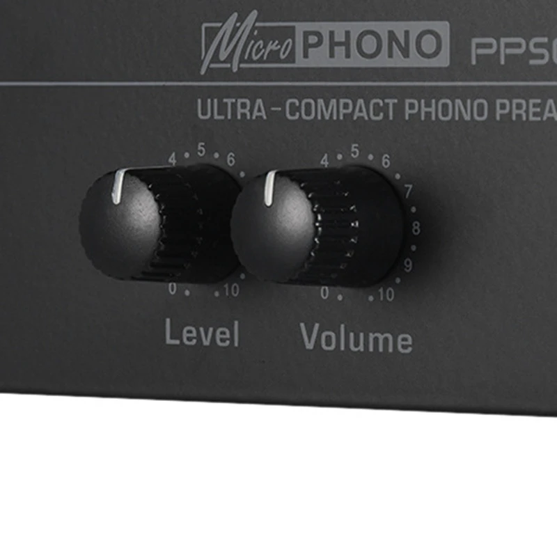Pp500 Ultra-Kompaktiškas Phono Preamp Preamplifier su Lygyje ir garso reguliavimas, Rca Įvestis ir Išvestis 1/4 Colių Trs Išvesties Sąsajos,Es