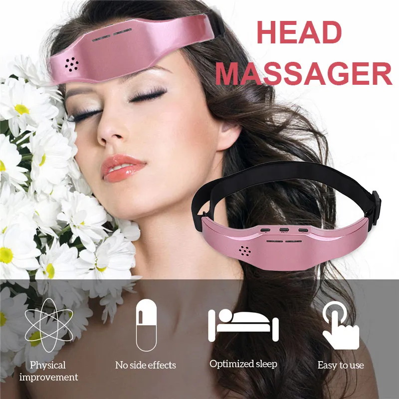 Elektrinis Galvos Massager Miego Stebėti Migrena Paramos Massager Nemiga, Terapijos Spaudai Streso, Miego Terapijos Prietaisas Miega Di