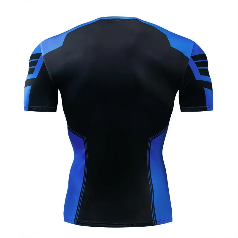 2019 Naujas Nightwing 3D Print T-marškinėliai Vyrams Sportiniai marškinėliai Suspaudimo Superhero Viršūnes Trumpas Rankovės Kostiumas Fitneso CrossFit Marškinėliai