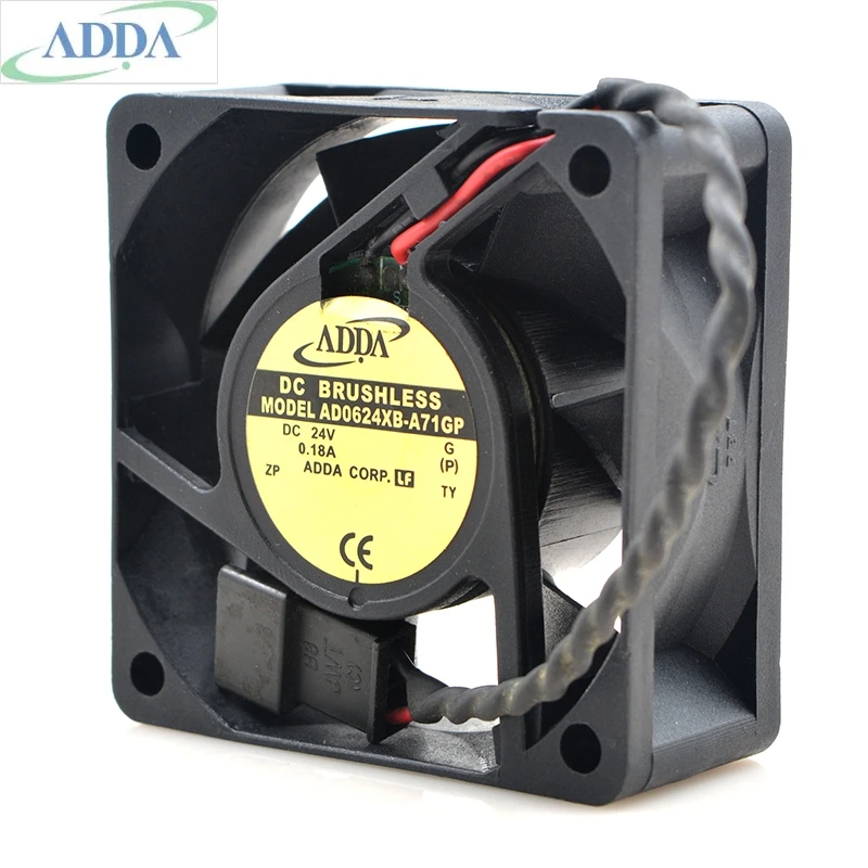 Originalą ADDA AD0624XB-A71GP 24V 0.18 A 6025 keitiklio serverio aušinimo ventiliatorius