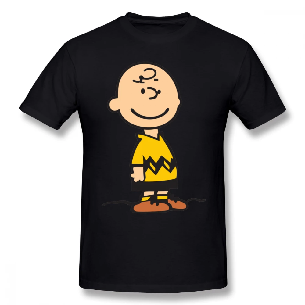 Charlie BrownCharlie Ruda MerchendiseShort Rankovėmis Mielas TeePlus dydis Atspausdinta 2021 medvilnės marškinėliai
