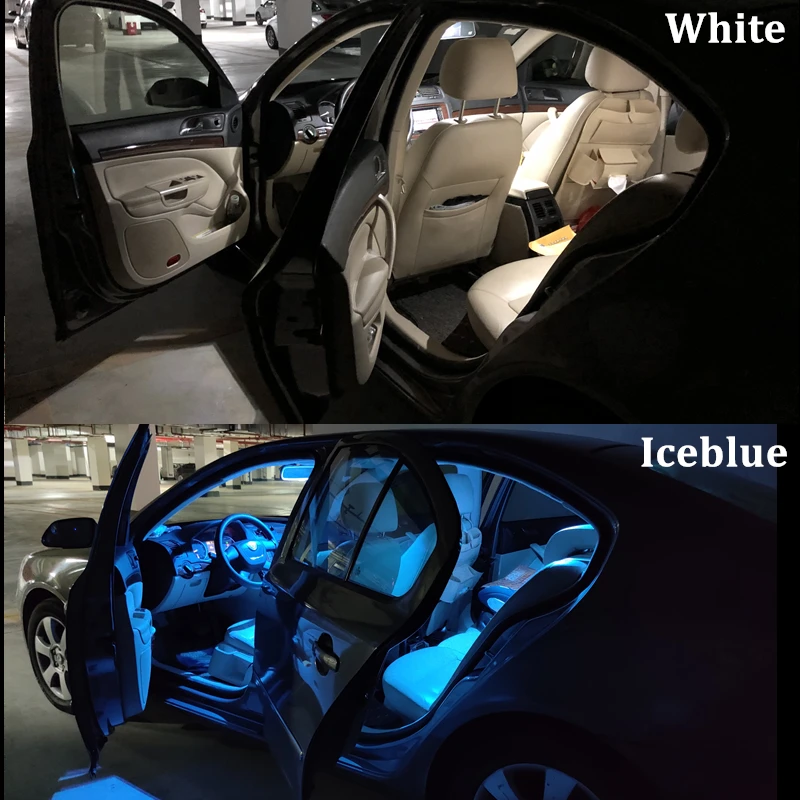 6x Klaida Nemokama Automobilių LED Vidaus apšvietimo Komplektas Tinka 2011-2018 Skoda Citigo Žemėlapis Dome interjero lubų šviesos Numerį Lempos