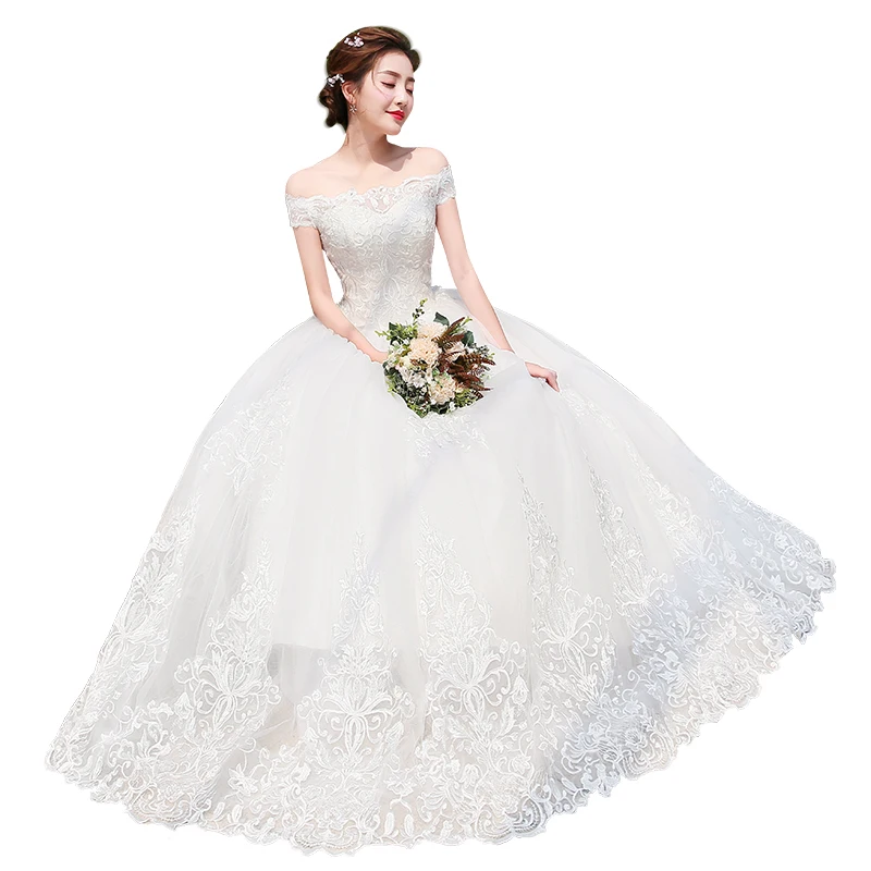 2021 Nauja Vestuvinė Suknelė, Aišku, Atsargų Dydis 6 10 Konstrukcijos Pasirinkimas