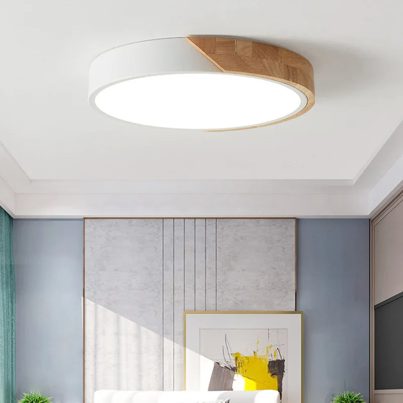 Šiaurės LED Lubų Šviesos Modernus Apvalių Ultra-plonas Sienos montuojamas Lempa Gyvenamasis Kambarys, Virtuvė, Miegamasis
