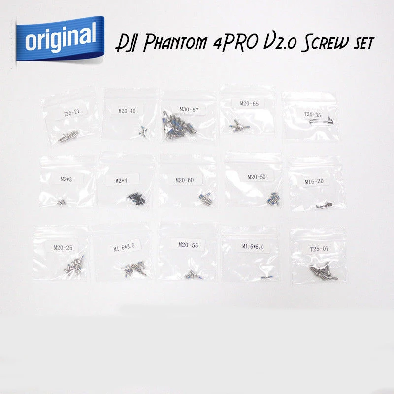 Originali DJI Phantom 4 Pro V2.0 Dalis - Varžtas Nustatyti, Pakeisti Varžtus Pack Rinkinį įtraukė Visus Varžtus reikia P4 PRO V2.0