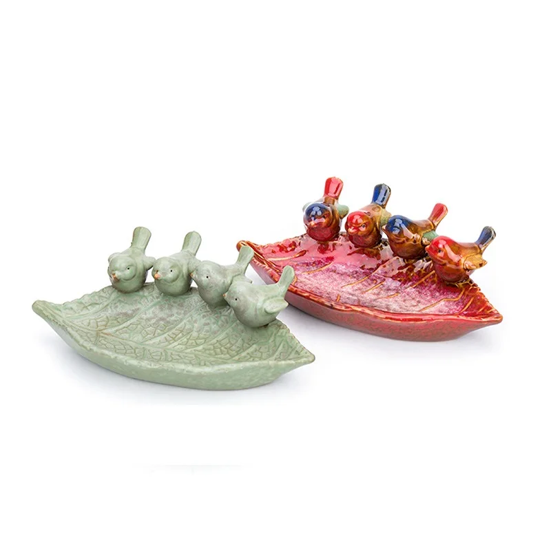 3D Keramikos Gyvūnų Laikymo Dėklas Mėsingos Vazonas Paukščių Lesyklėlę Vaisių Lovelio Apdaila Amatų Užkandis, Saldainiai, Papuošalai, Indai Dovanų