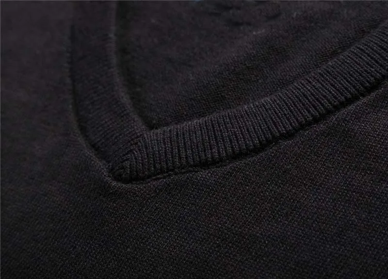2019 naują Pavasario mens megztinis puloveriai Paprastas stilius medvilnės megzti V-kaklo džemperis džemperis Plonas vyrų trikotažas Mėlyna Raudona Mėlyna