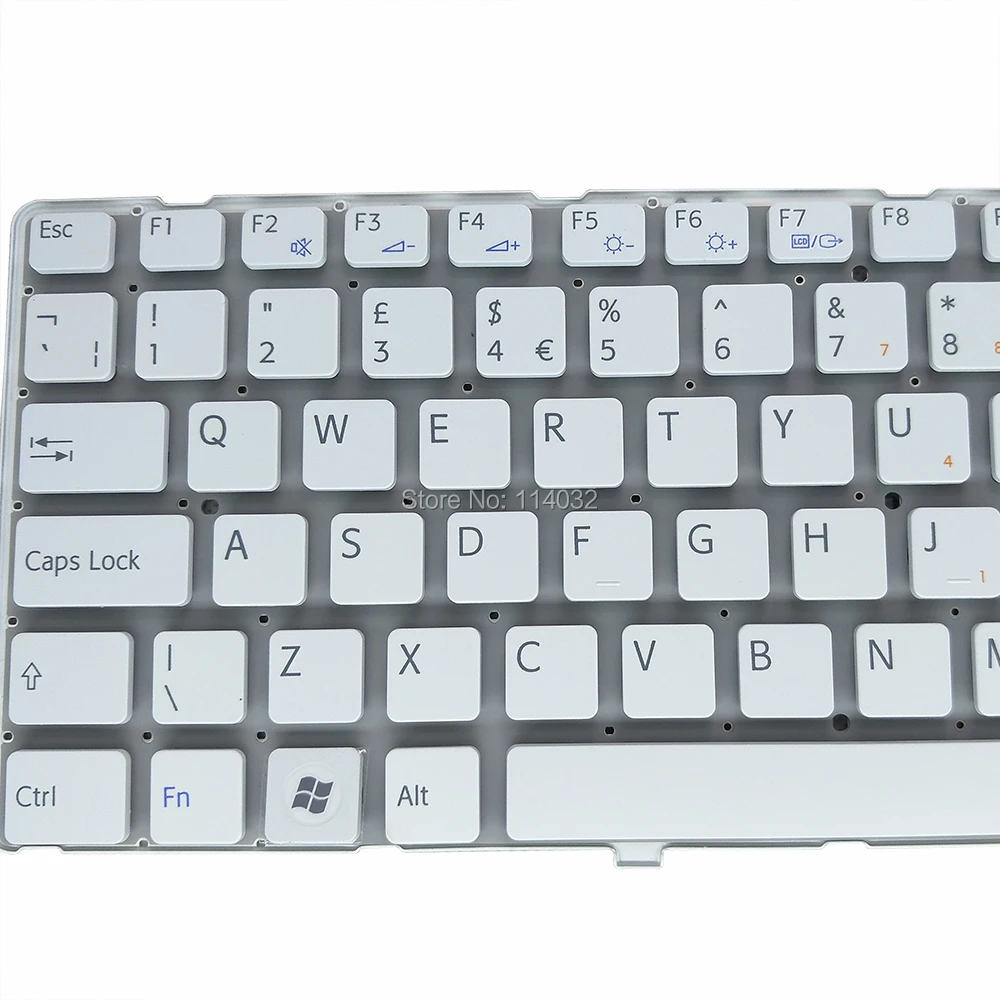 Nešiojamas Pakeisti klaviatūras Sony VAIO VGNNW VGN NW UK GB Britų TR Turkija balta klaviatūra Parduoti 53010DJ19 203 148738011