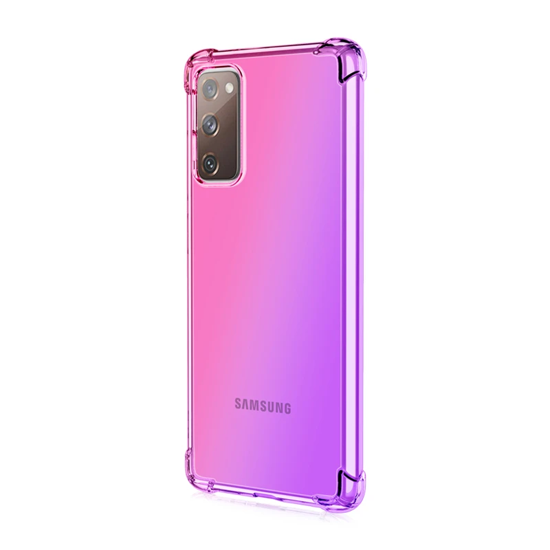 Atsparus smūgiams Spalvinga Minkšta Anti-slip TPU Case for Samsung Galaxy S20 FE 20 Pastaba Ultra M31S A71 A51 5G Plius A81 A91 A21S A21 Dangtis
