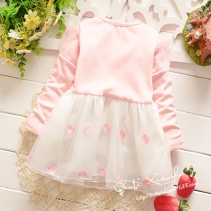 Mažmeninės prekybos Suknelė princesė rudens/pavasario/žiemos dress m. Naujos mergaičių drabužiai princesė vaikams, kūdikių mergaitės drabužiai vaikams