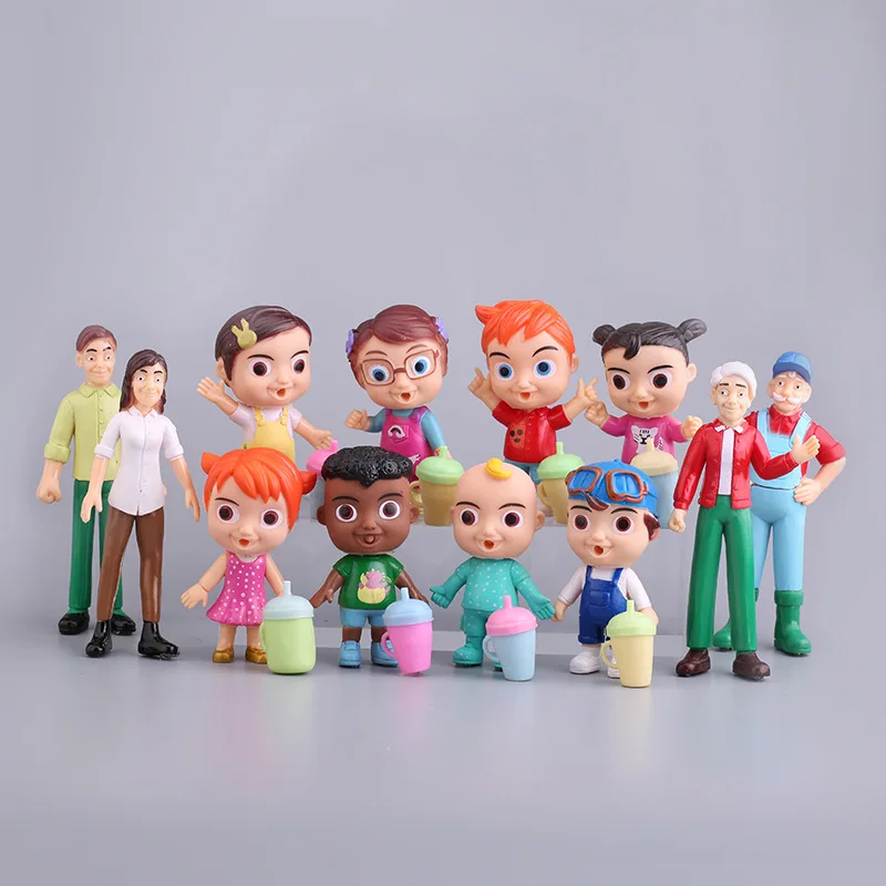 2020 Anime Cocomelon Pav Žaislas PVC Modelis Lėlės Cocomelon žaislai Vaikams, Kūdikių Dovanų 12pcs/set