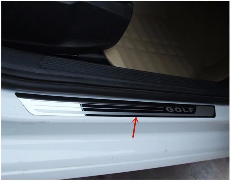 Volkswagen Golf 7 2010-2018 M. Aukštos kokybės nerūdijančio plieno, automobilių ribą guard anti-scratch apsauga, automobilių reikmenys