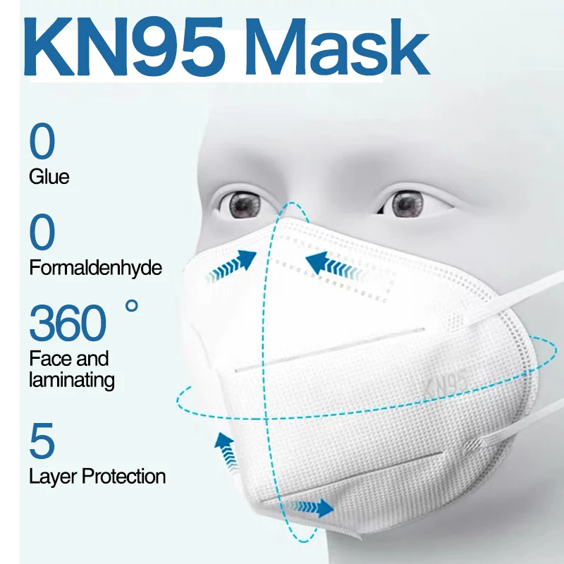 Kaukės Ffp2 Kn95 suaugusiųjų NR Antivirusinė apsauga kaukė