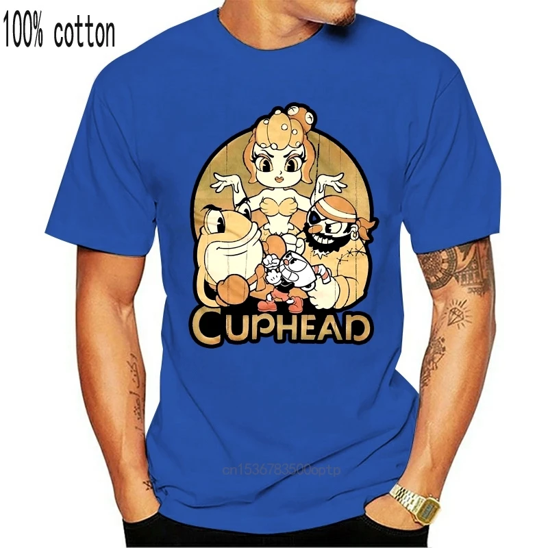 Pop! Trišakiai Cuphead Ir Viršininkų Adult T-Shirt Suaugusiųjų Laisvalaikio Marškinėliai