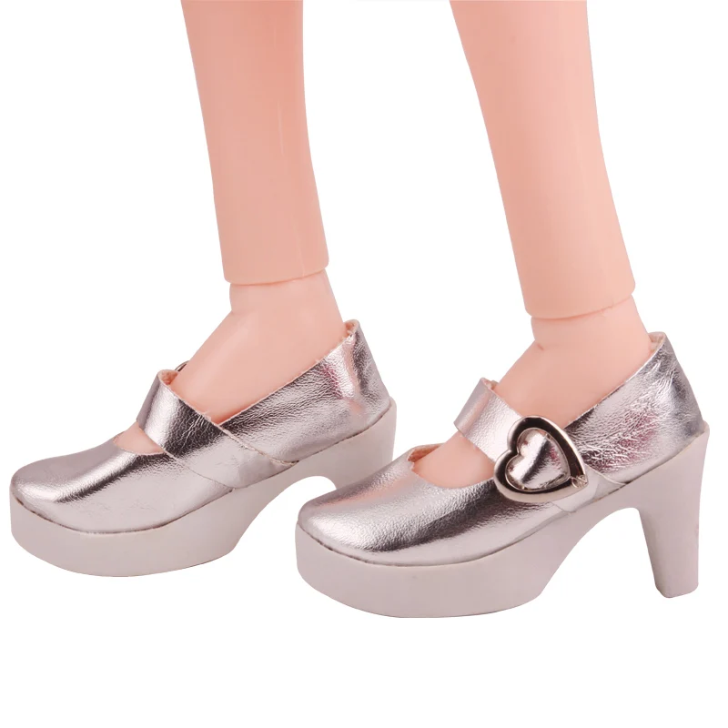 BJD 60 cm Lėlės batai Madingi blizgantys sidabro kulniukai 1/3 Mergina 75 cm lėlės 7.5 cm, suknelė, batai, žaislai, aksesuarai, b7-24
