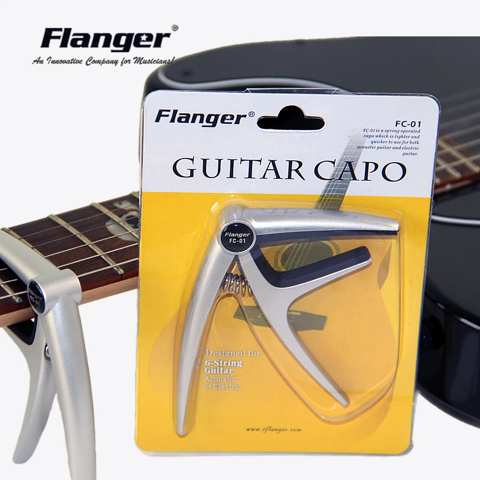 Gitara capo Flanger FC-01 Didelio Stiprumo Pavasario Aliuminio Lydinio Capo 6 Stygų Gitara