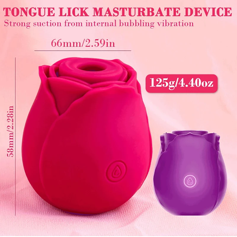 Klitorio Čiulpti Rose Vibator Žaislas 10 Dažnio G-Spot Rose Siurbimo Clit Stimuliatorius Makšties Pūlingas Massager Sekso Žaislai Moterims