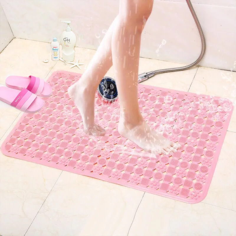 Vonios kambarys neslidus kilimėlis vonios, dušo didelio dydžio su siurbtuko masažas pėdos padas tualetas sanitarinių vandens grindų kilimėlis