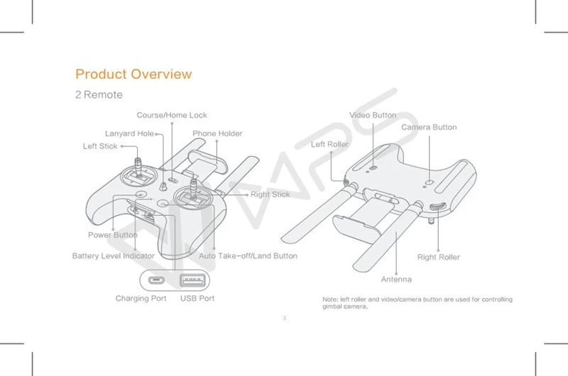 Originalus Siųstuvas už Xiaomi Mi Drone WIFI FPV 4K Fotoaparato RC Quadcopter Drone 3-Ašis Gimbal Sraigtasparnis, Nuotolinio valdymo pultelis