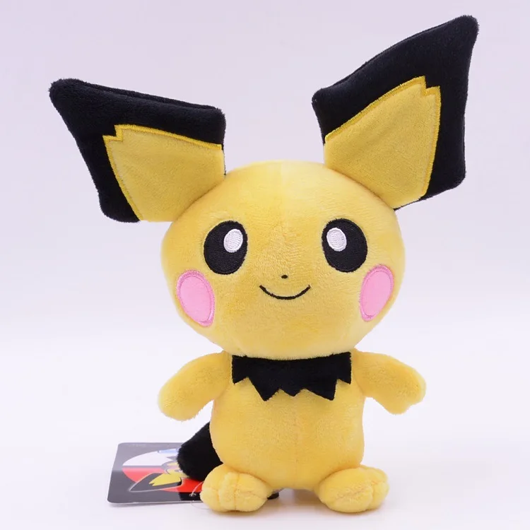 20cm Takara Tomy Pokemon Pikachu Pliušinis Puikus iškamša Pikachu Žaislai Hobis Kolekcijos Lėlės Kawaii Dovana Vaikams