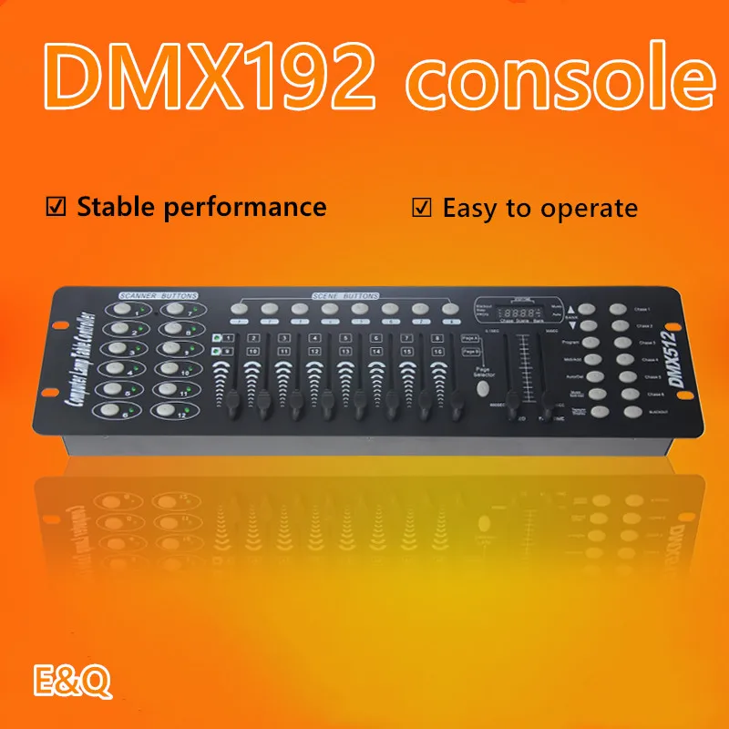 DMX192 konsolės LEDDMX512 konsolės scenos šviesos vestuvių dj disco kalėdų kamuolys scenos šviesos poveikis