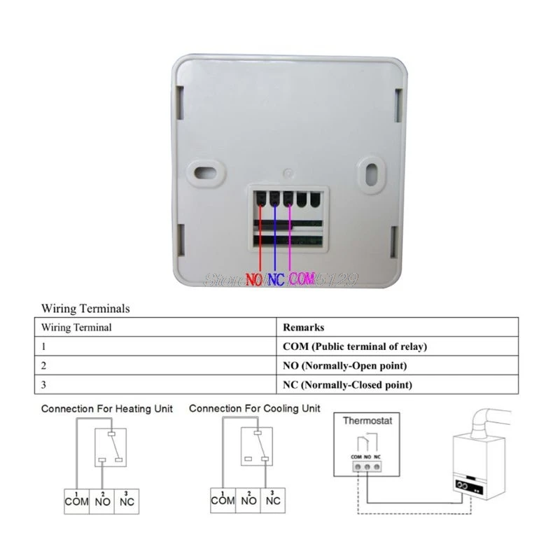 LCD Dujų Katilas Šildymo Temperatūros Reguliatorius Skaitmeninis Savaitinis Programuojamas Termostatas Sienos Montuojamas Thermoregulator su apšvietimu