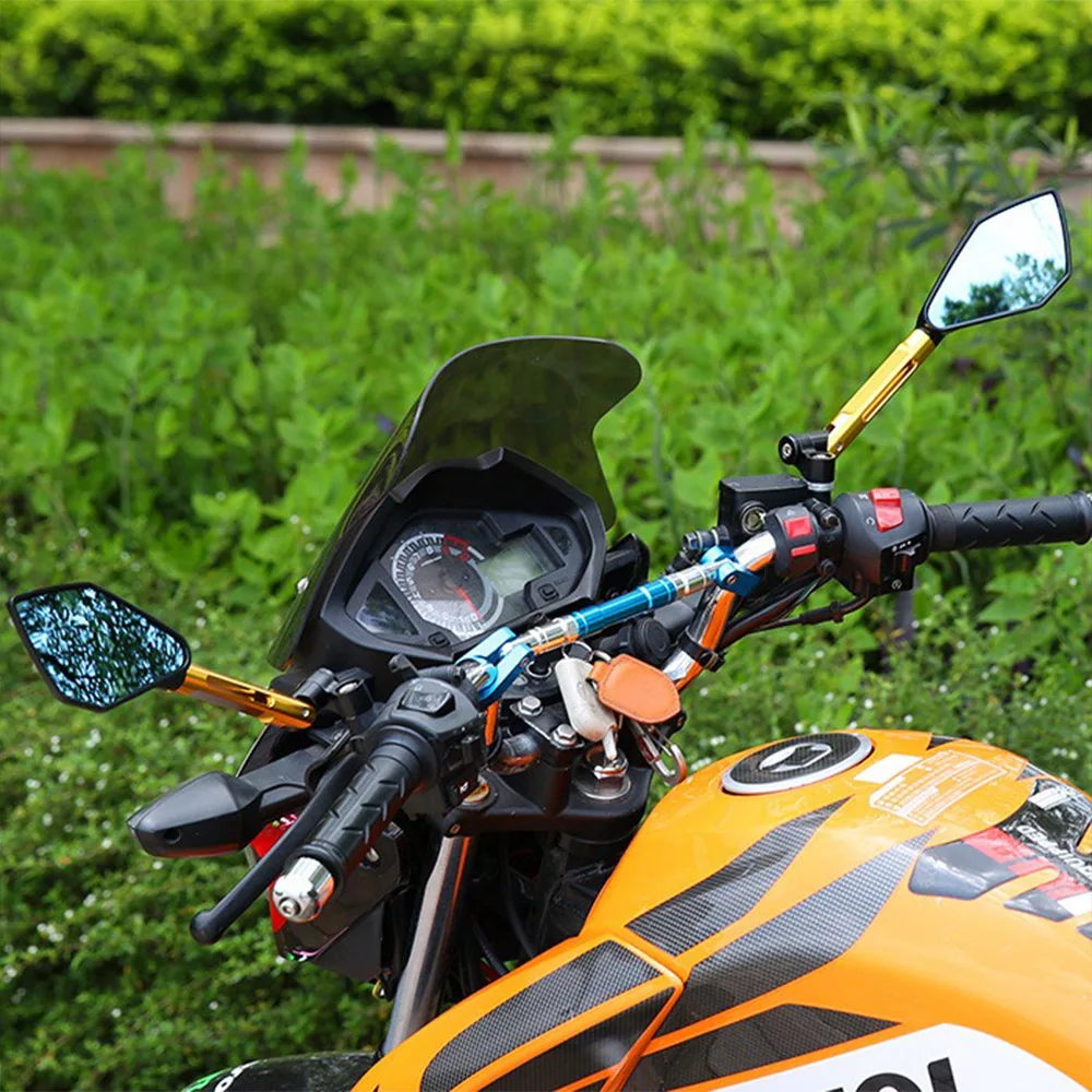 Universalūs Motociklo Veidrodžiai galinio vaizdo Veidrodėlis, Skirtas KTM duke 125 1290 super nuotykių wiki Už APRILIA rsv4 rs 125 YAMAHA aerox