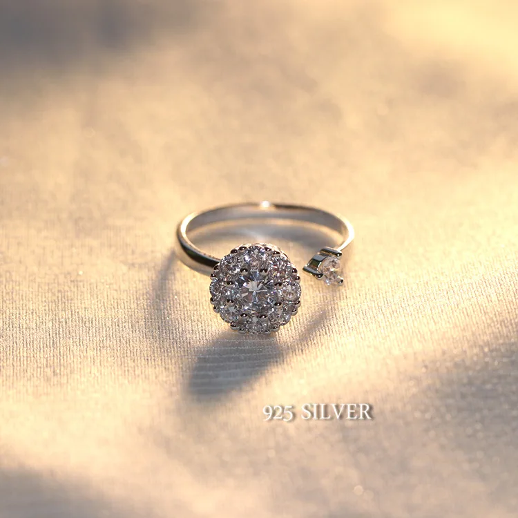 Naujos Mados Kristalų Dalyvavimas Nagų Dizaino Karšto Parduoti Žiedus Moterims AAA Balta Kubinis Cirkonis elegantiškas žiedai Moterų Vestuvių Papuošalai