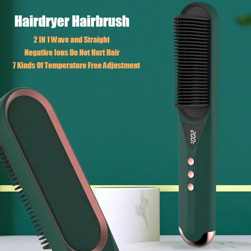 Plaukų Džiovintuvas Hairbrush Plaukų Džiovintuvas Volumizer Karšto Oro Irklas Formavimo Šepetys Neigiamų Jonų Plaukų Priežiūros Generatorius Plaukų Ištiesinimo Priemonės Curler