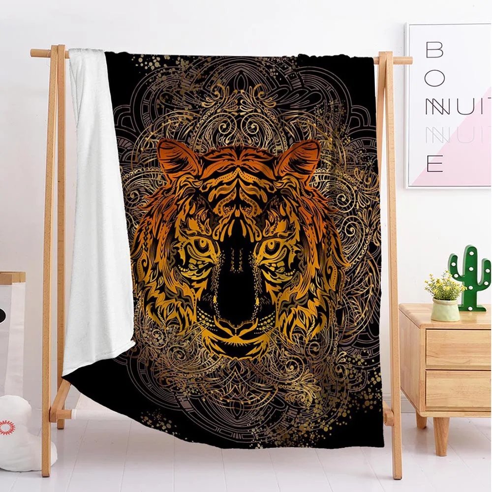 Populiarus Bohemijos mielas Liūtas eksporto Papildomų didelių ir mažų dydžio antklodė gobelenas miega antklodė minkšta flanelė patalynės tuščias