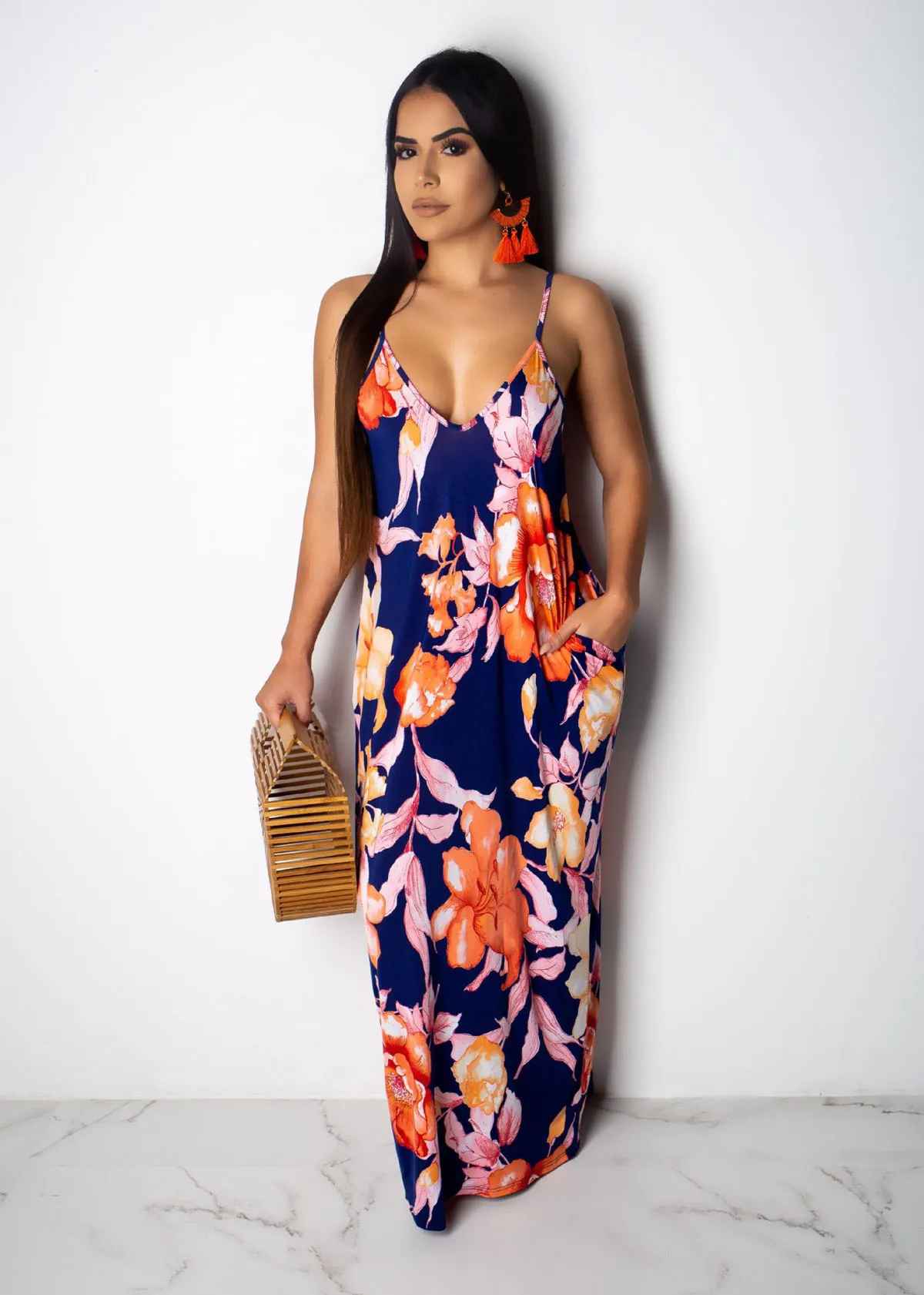Hirigin Moterų Vasaros Boho Gėlių V-Kaklo Diržas Long Maxi Suknelė Vakare Šalies Paplūdimys Suknelė Sundress