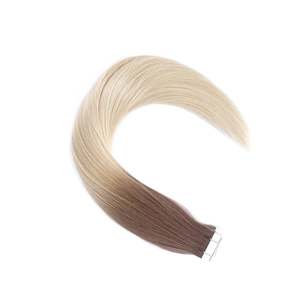 Sindra Remy Juosta Žmogaus Plaukų priauginimas Dvigubo Tempimo Plaukai Tiesūs 20 vnt 40pcs Dėl Klijų Besiūlių Plaukų priauginimas 14