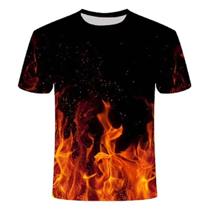 Liepsnos modelį, print T-shirt vyrai 2020 Harajuku hip-hop trumparankoviai marškinėliai atsitiktinis viršų streetwear negabaritinių marškinėliai vyrams