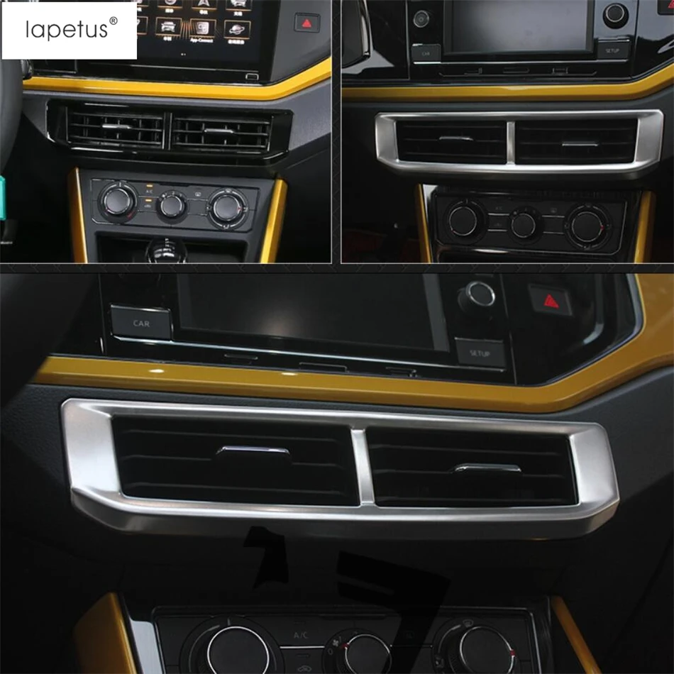 Lapetus Priedai VW Volkswagen Polo 2019 M. - 2021 prietaisų Skydelio Centre, Oro kondicionavimas KINTAMOSIOS srovės Lizdo Ventiliacijos Rėmas Liejimo Dangčio Apdaila