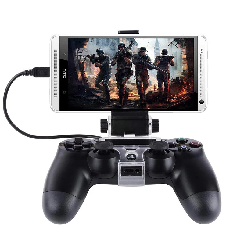 PS4 Slim / Pro Žaidimų Valdiklis Gamepad Turėtojas 180 Laipsnių Adjustanble Kampas Paramą 6-Colių Mobilusis Telefonas Su Madingas Dizainas