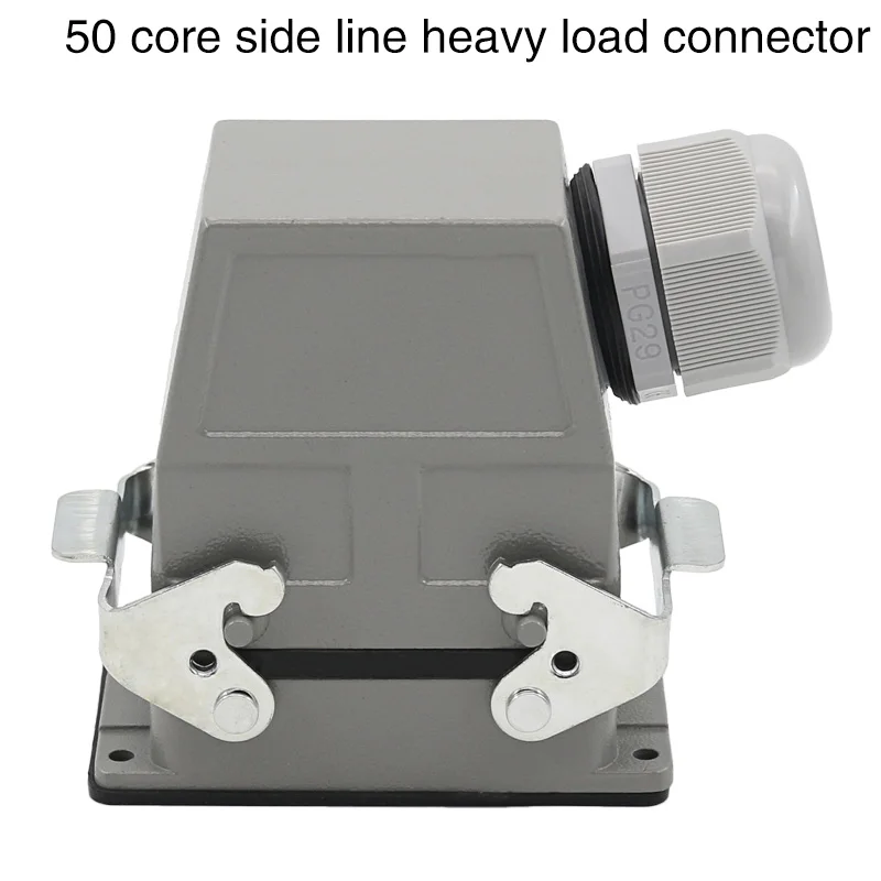 50 core stačiakampio formos sunkiųjų jungtis HDC-HDD-050 šalto plug pramonės vandeniui kištukinis 10A