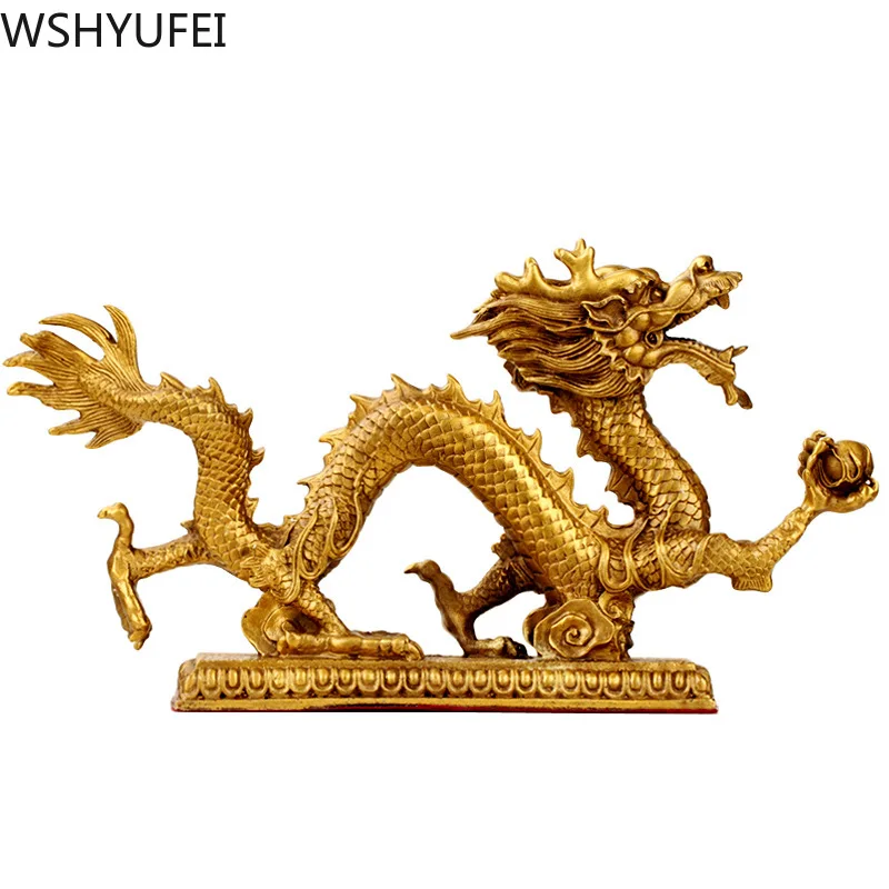 Naujo stiliaus Kinijos drakonas gryno vario apdaila, Gyvenamasis kambarys, miegamasis, studijų pasisekė papuošalai Mall laimingas amatų WSHYUFEI