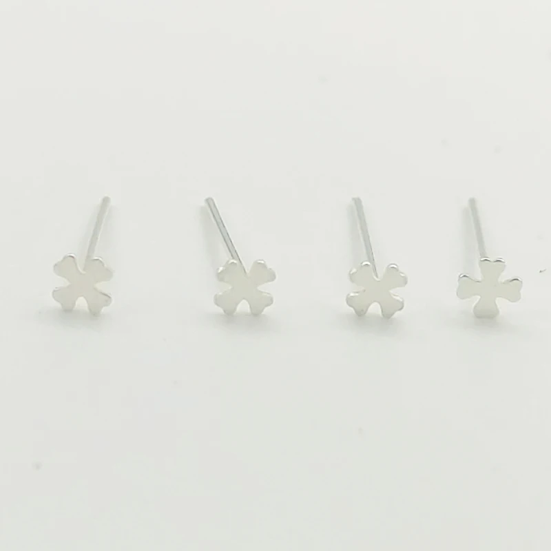 925 Sterling silver cross nosies Stud Kaulų Pin auskarų nosies kūno papuošalų, 20pcs/pak