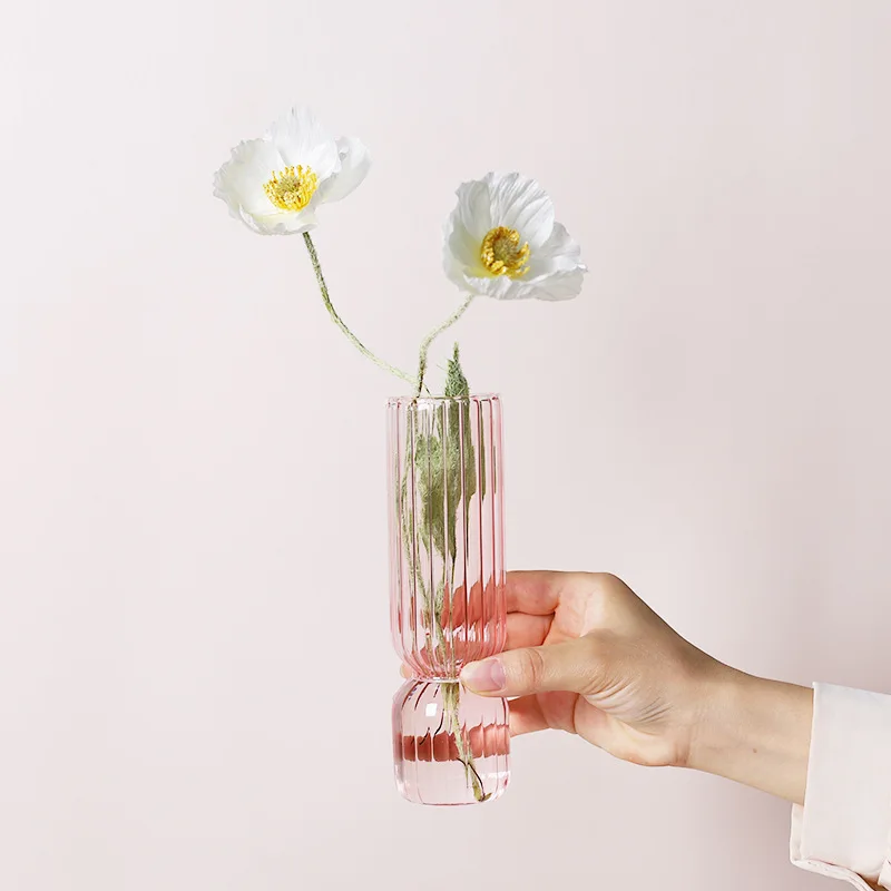 Cutelife Šiaurės Skaidrus Mažas Stiklo Vaza Dizaino Terariumai Hydroponic Gėlių Vazos Augalų Wazony Vaza Vestuvių Dekoro Namai