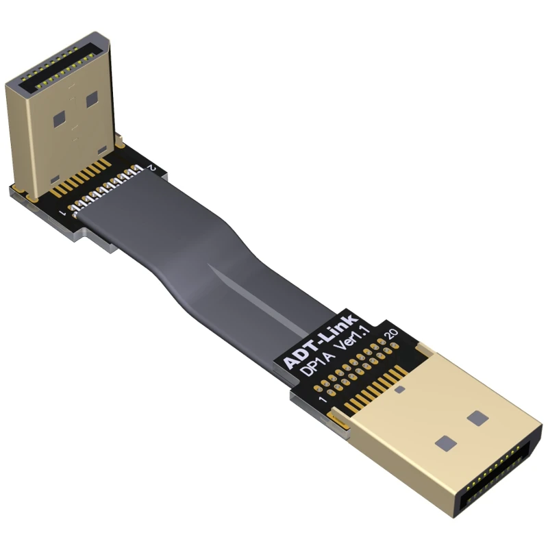 DisplayPort Cable 5cm-3M Vyras į DP 1.4 Juostelės Kabelis Aukštyn Žemyn kampu DP Vedio Garso 4k 60hz Display port Kabelis Už Grafikos plokštę