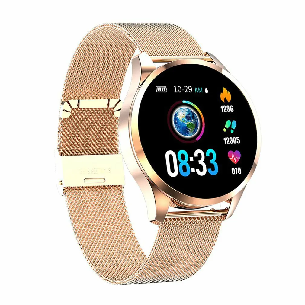 Moterų Smart Žiūrėti Lady Fitness Apyrankę Smartwatch Laikrodį IP68 Vandeniui Širdies ritmo Monitorius 