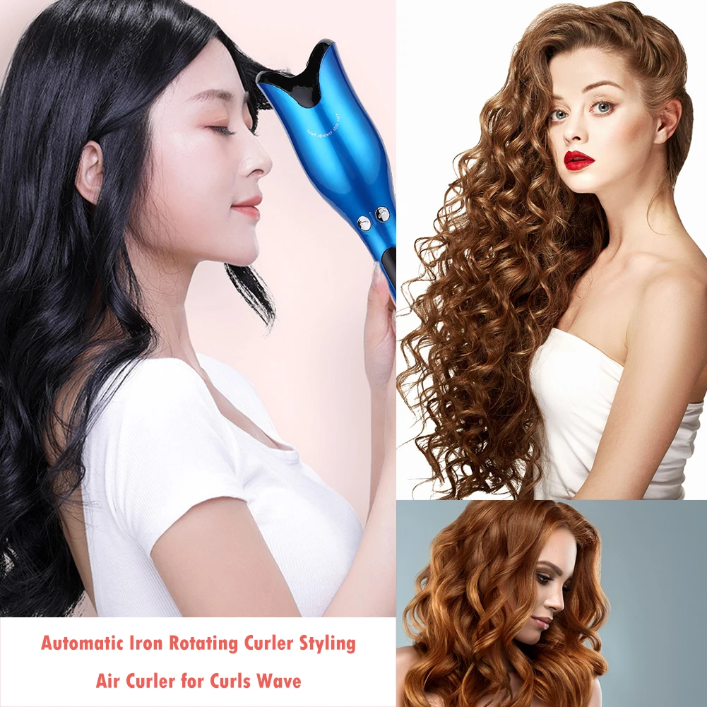 Automatinis Hair Curler Garbanoti Geležies Sukasi Oro Curler Stilius Įrankis Garbanos, Bangos Keramikos Garbanotas Banga Elektros Magic Hair Curler
