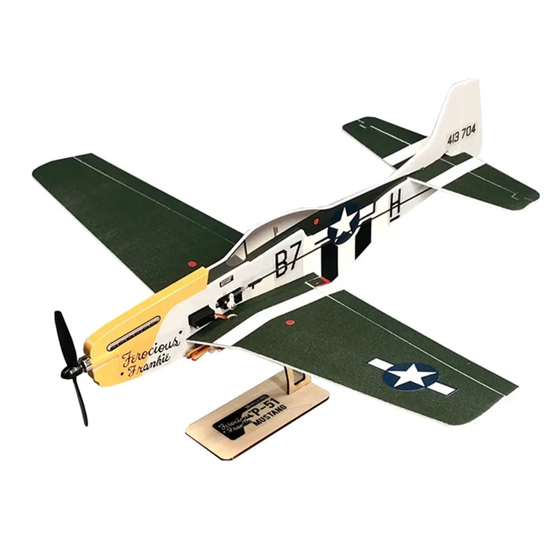MinimumRC P-51 Mustang 4CH 360mm Sparnų RC Lėktuvo Fiksuoto Sparno Plokštumos Drone KIT/PNP Versija Lauko Žaislus Vaikams, Vaikų Dovanų