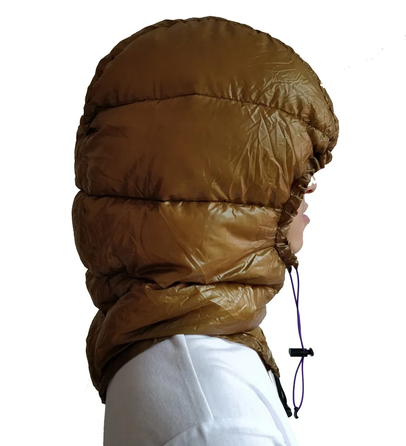 Aegismax Žiemos 800FP Žąsų Žemyn Skrybėlę Vyrams, Moterims, Lauko Kempingas Kepurės Gaubtu Ultralight Paketas miegmaišį Priedai
