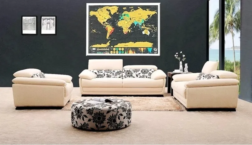 Deluxe Ištrinti Pasaulio Kelionių Žemėlapį Nulio Išjungti Kambario Home Office Dekoravimas Sienų Lipdukai Dropship